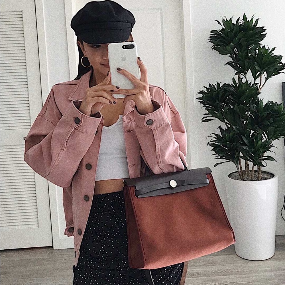 BDG Pink Denim Jacket